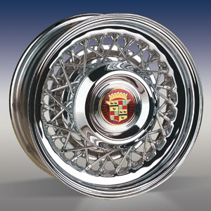 CADILLAC STYLE WIRE WHEEL IN CHROME